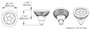 12W LED PAR30 Bulb, Base:E26