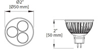 3x1W(3W) LED MR16 Bulb